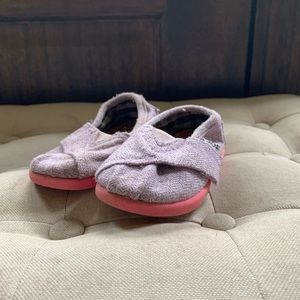 Toms Purple and Pink Toddler Shoes